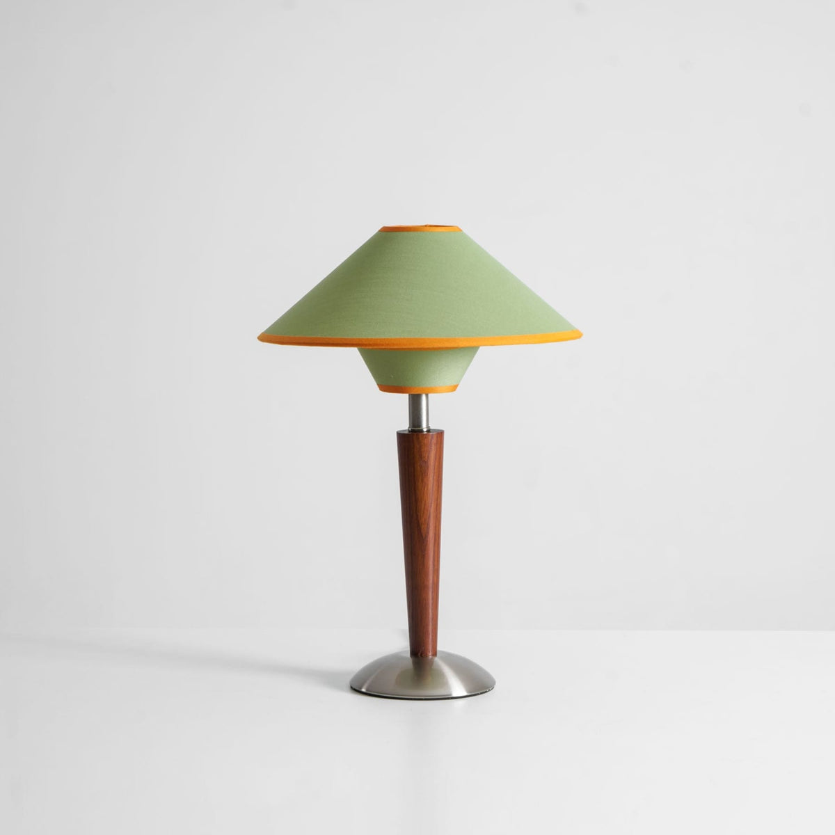 Modern Wood Table Lamp With Fabric Shade for Living Room