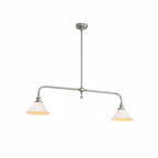 Modern Brass Pendant Light With Ceramic Shades for Dining Room