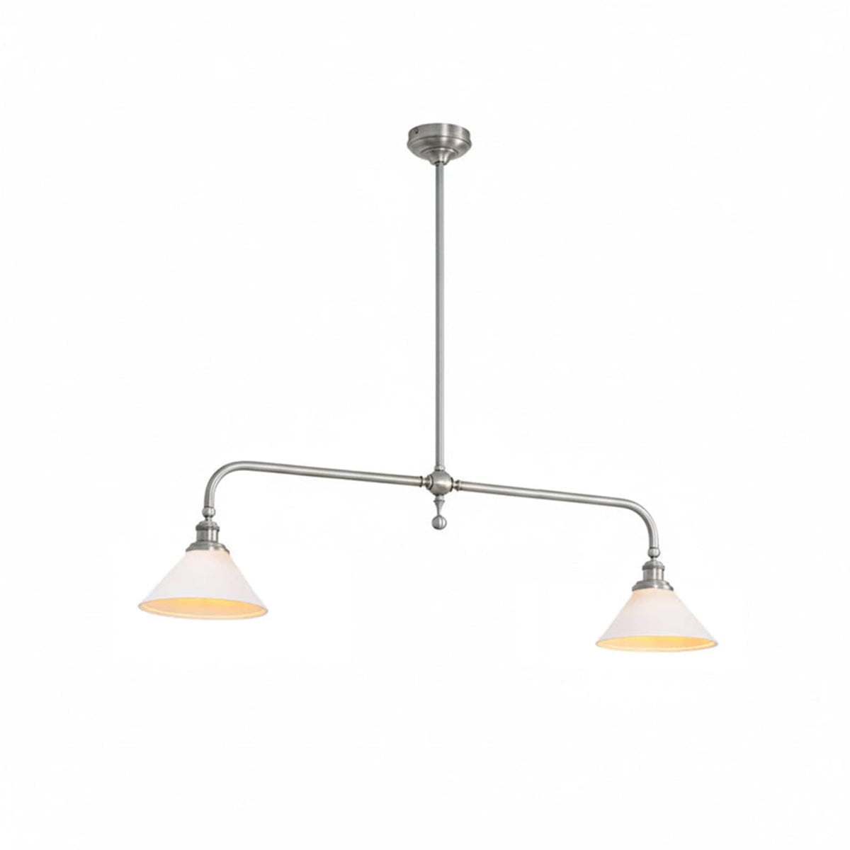 Modern Brass Pendant Light With Ceramic Shades for Dining Room