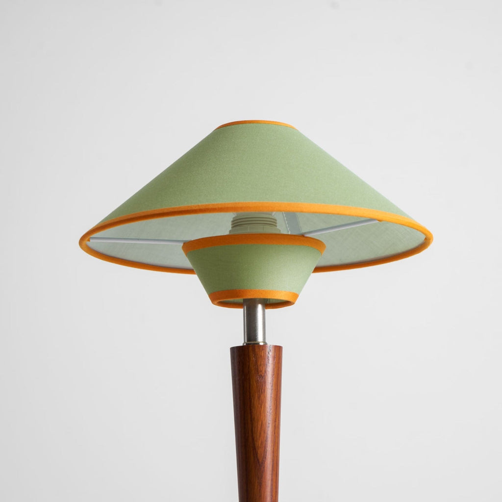 Modern Wood Table Lamp With Fabric Shade for Living Room