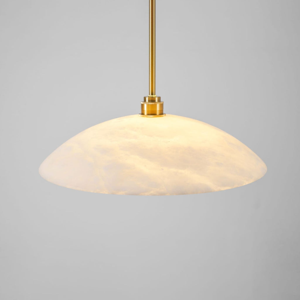 Modern Marble and Copper Pendant Light for Dining Room