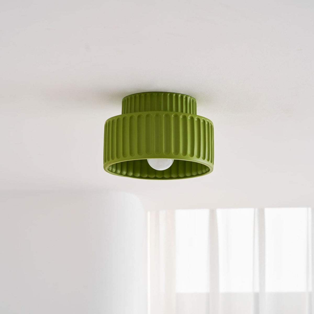 Modern Semi-Flush Ceiling Light for Living Room and Bedroom