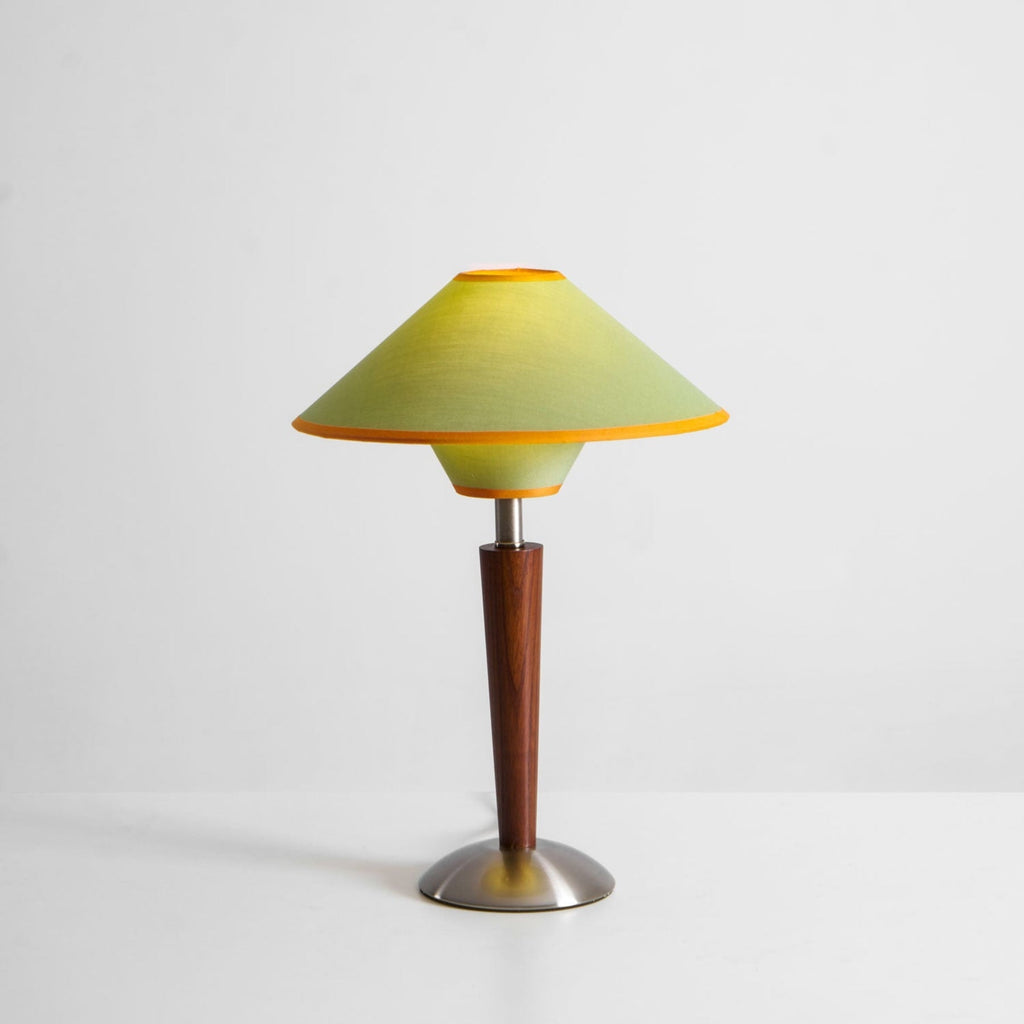 Modern Wood Table Lamp With Fabric Shade for Living Room