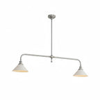 Modern Brass Pendant Light With Ceramic Shades for Dining Room