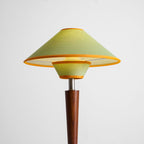 Modern Wood Table Lamp With Fabric Shade for Living Room