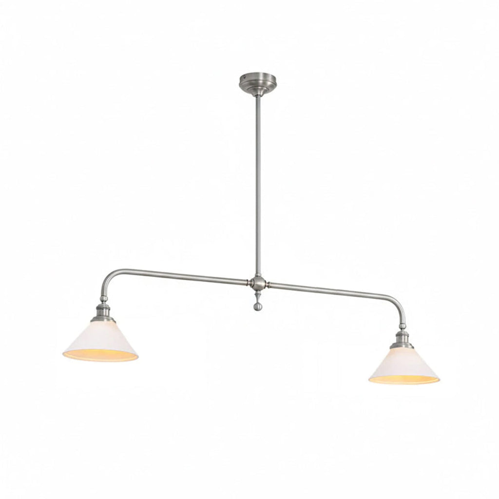 Modern Brass Pendant Light With Ceramic Shades for Dining Room