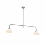 Modern Brass Pendant Light With Ceramic Shades for Dining Room
