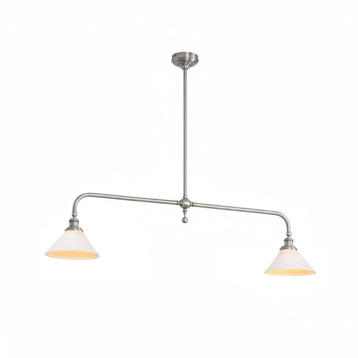Modern Brass Pendant Light With Ceramic Shades for Dining Room