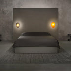 Modern Glass Wall Sconce With Warm Glass Shades