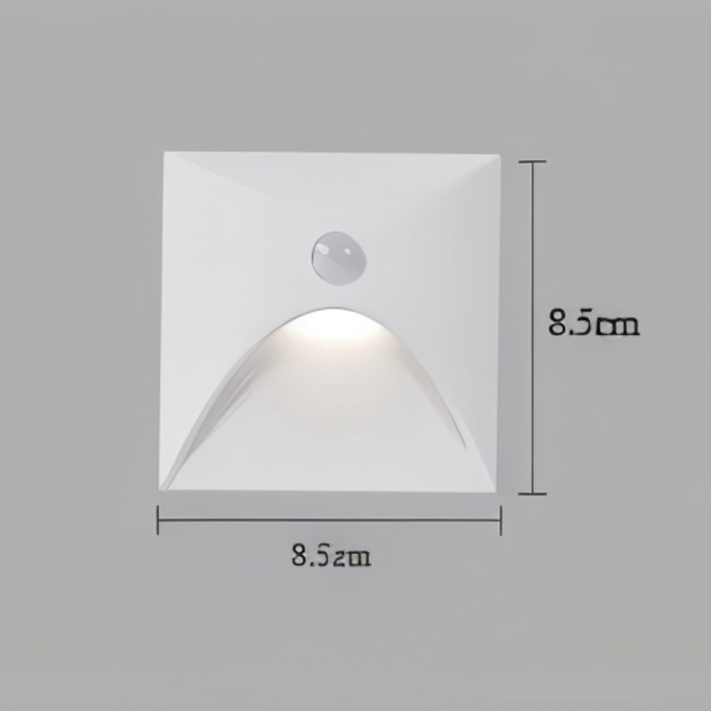Modern Matte Metal Wall Sconce With Motion Sensor Option for Hallways