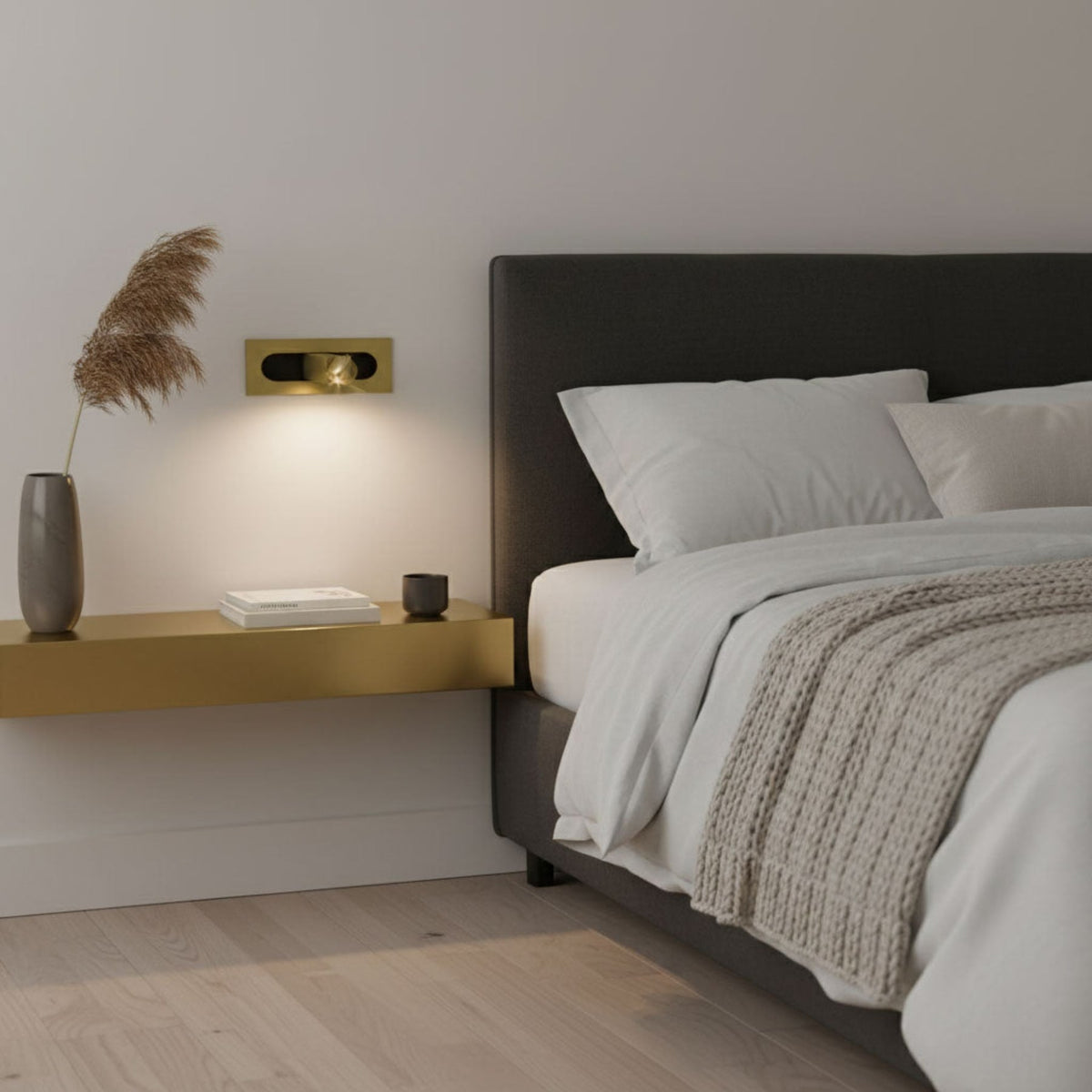 Modern Aluminum Wall Sconce for Bedroom and Living Room