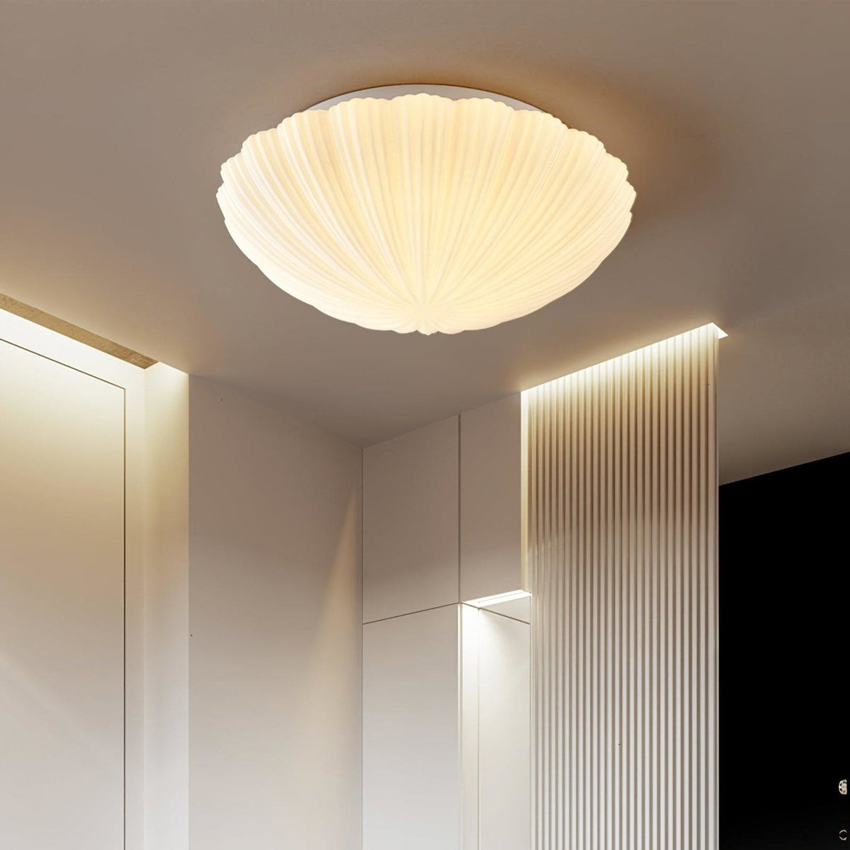Modern Glass Flush Mount Ceiling Light
