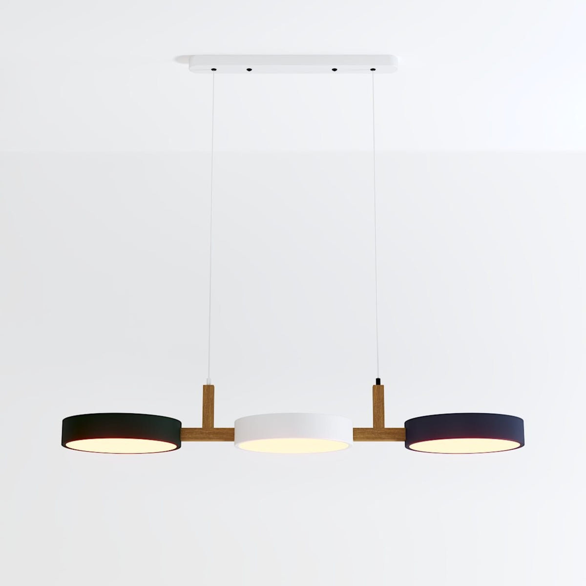 Modern Iron Linear Pendant Light for Dining Room