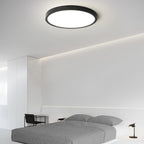 Minimalist Iron Flush Mount Ceiling Light With Slim Low-Profile Design