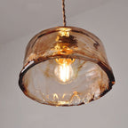 Modern Glass Pendant Light With Warm LED Glow