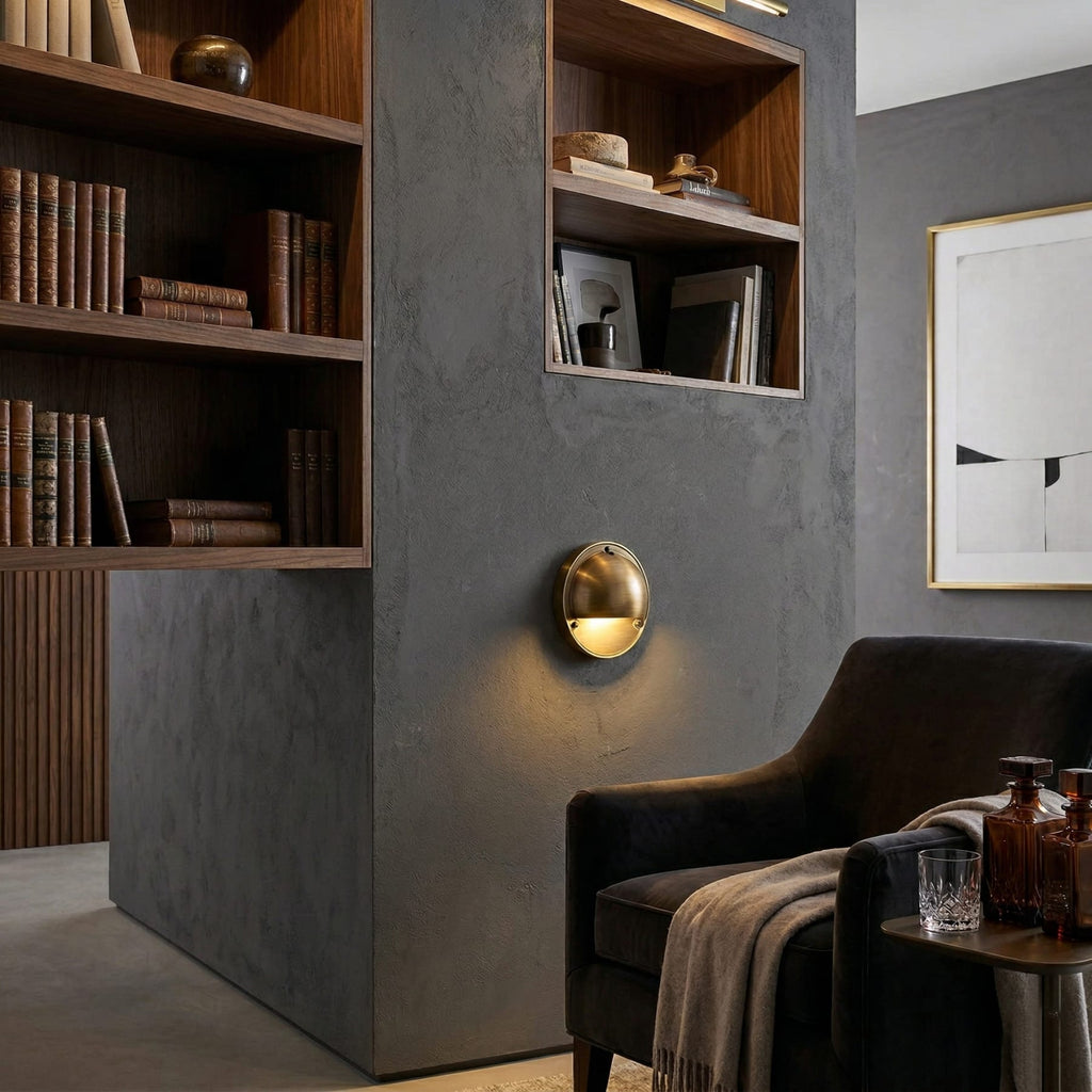 Modern Copper Wall Sconce With Dimmable Tri-Color Glow