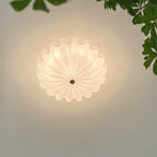 Vintage Glass Flush Mount Ceiling Light for Living Room