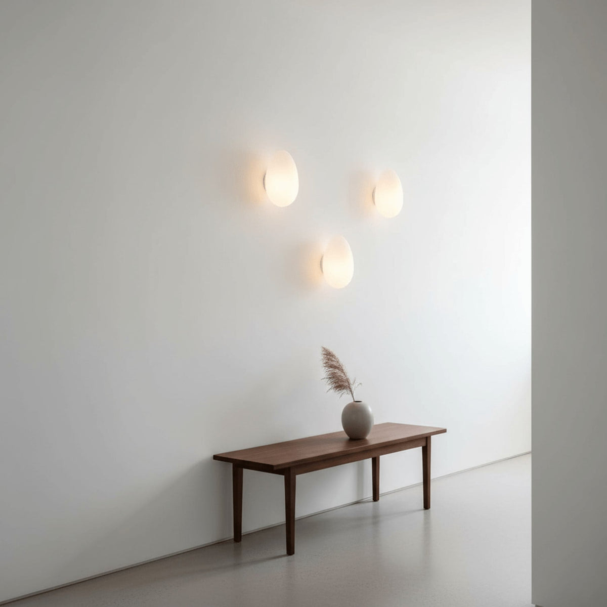 Modern Glass Wall Sconce With Warm Glass Shades
