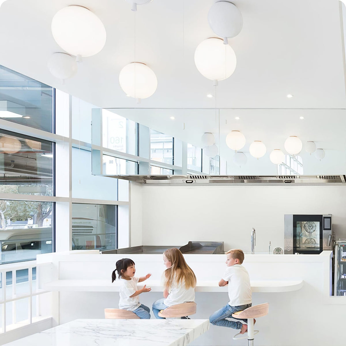 Modern Flush Mount Ceiling Light for Living Room and Bedroom