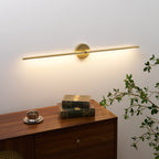 Minimalist Metal Linear Wall Sconce With Warm LED Glow