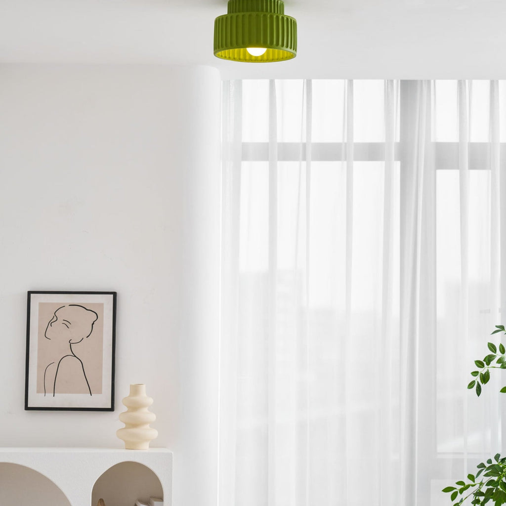 Modern Semi-Flush Ceiling Light for Living Room and Bedroom