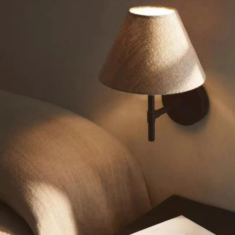 Modern Fabric Wall Sconce For Living Room And Bedroom