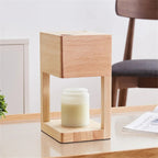 Minimalist Wood Table Lamp With Warm LED Glow