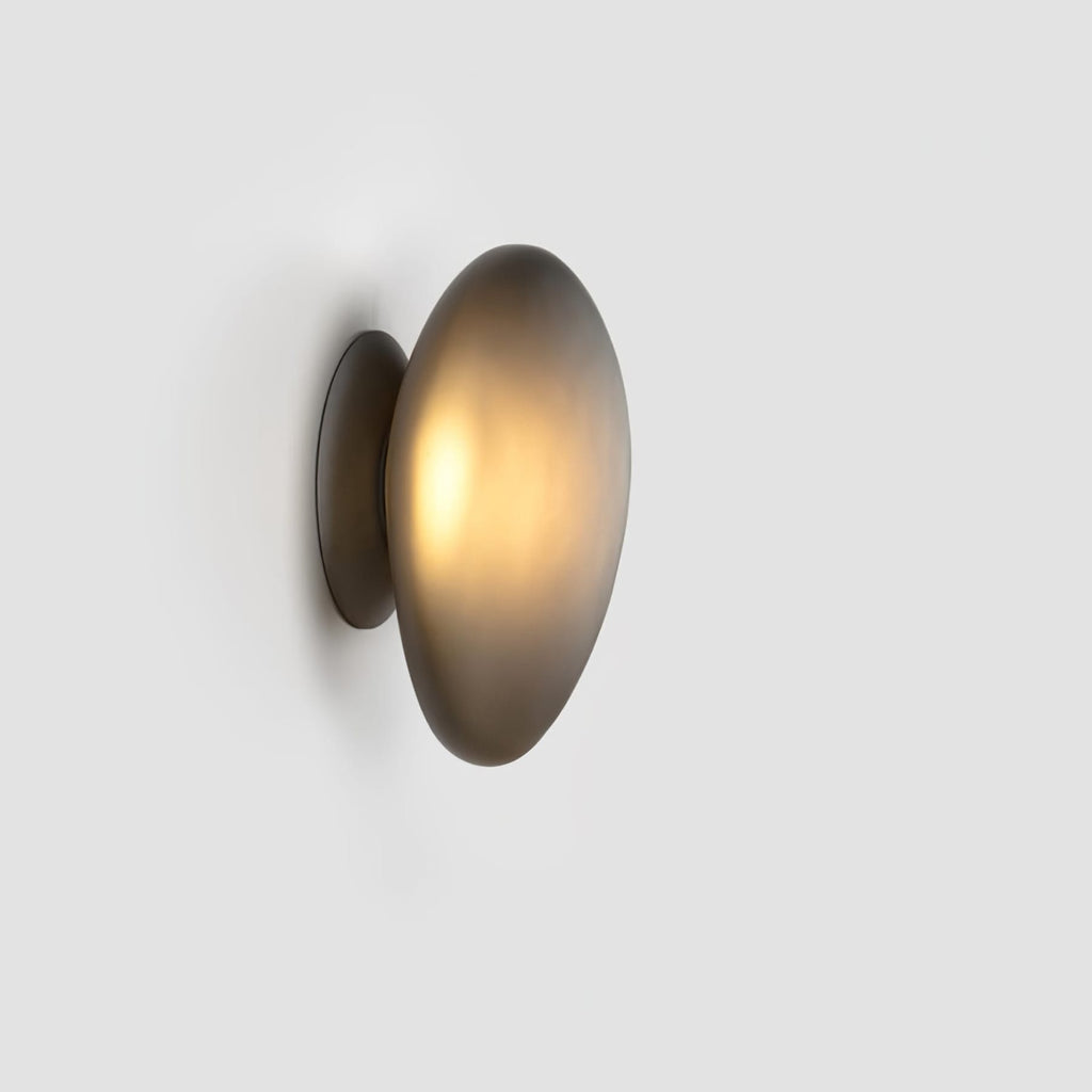 Modern Glass Wall Sconce With Warm Glass Shades