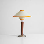 Modern Wood Table Lamp With Fabric Shade for Living Room