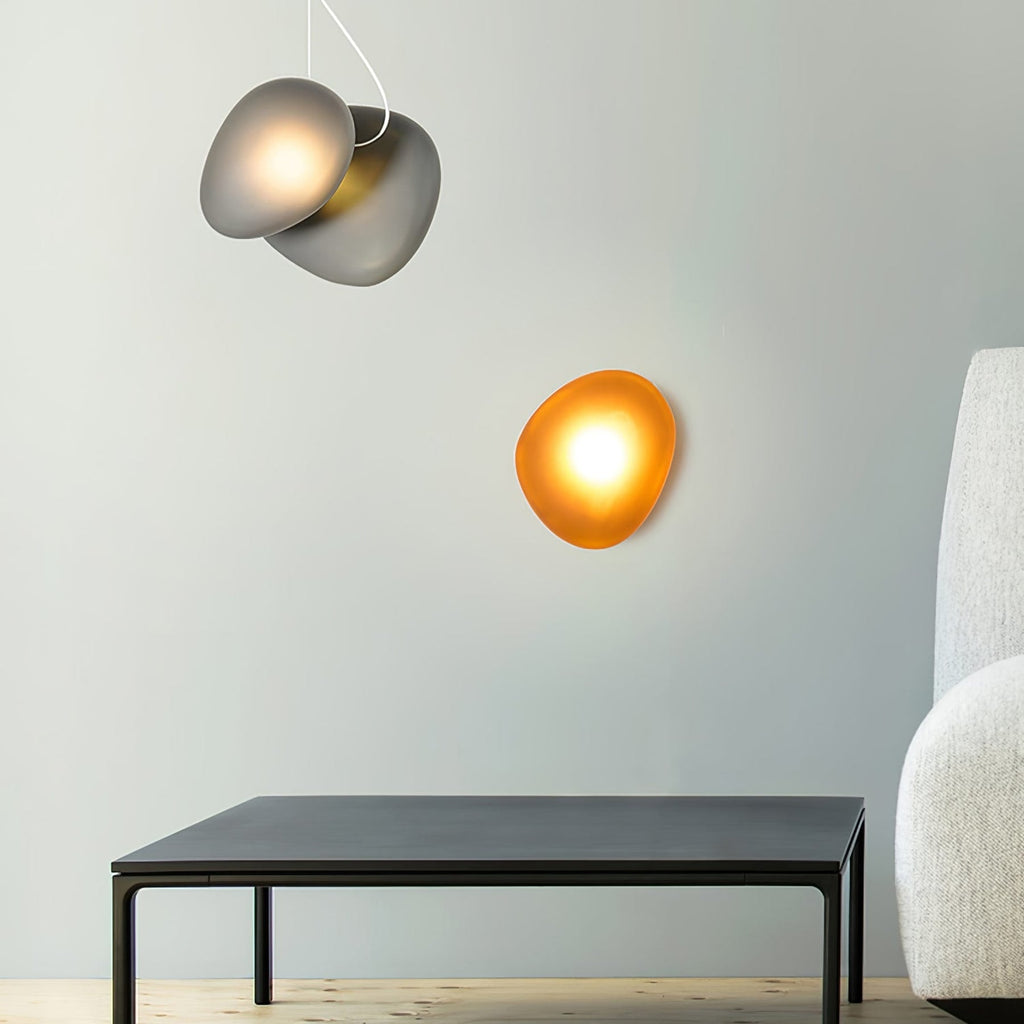 Modern Glass Wall Sconce With Warm Glass Shades