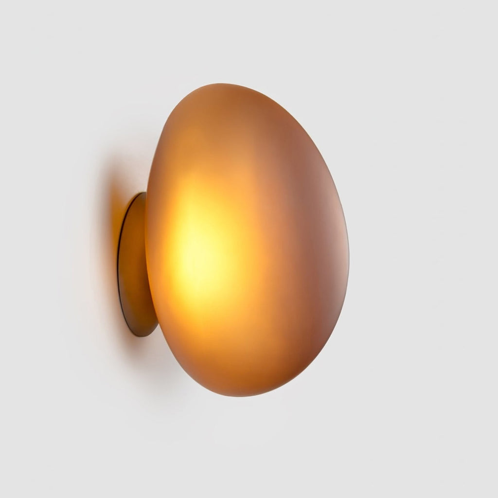 Modern Glass Wall Sconce With Warm Glass Shades