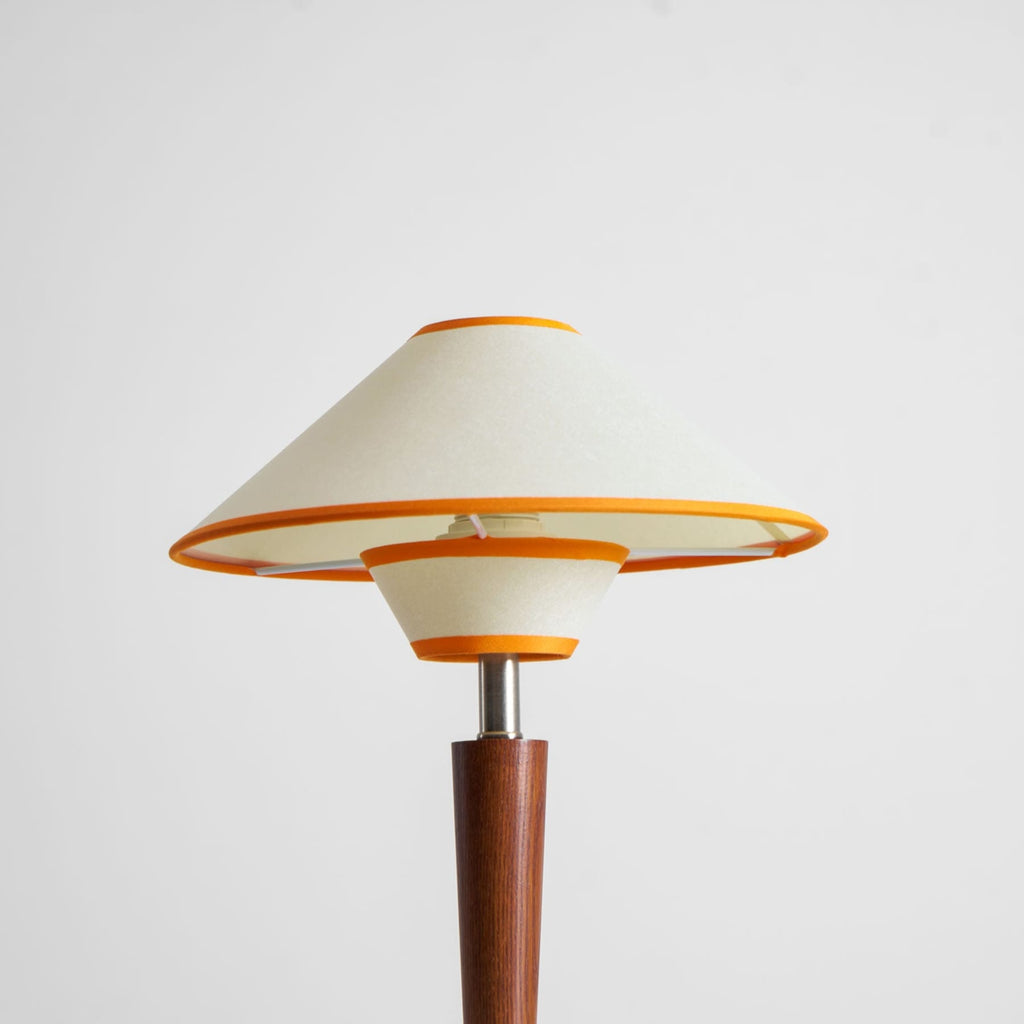 Modern Wood Table Lamp With Fabric Shade for Living Room