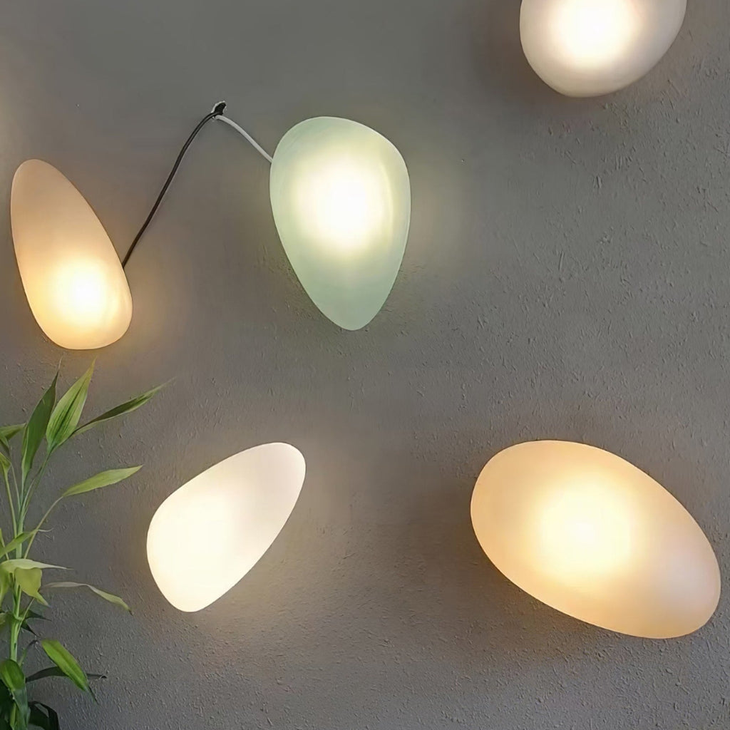 Modern Glass Wall Sconce With Warm Glass Shades