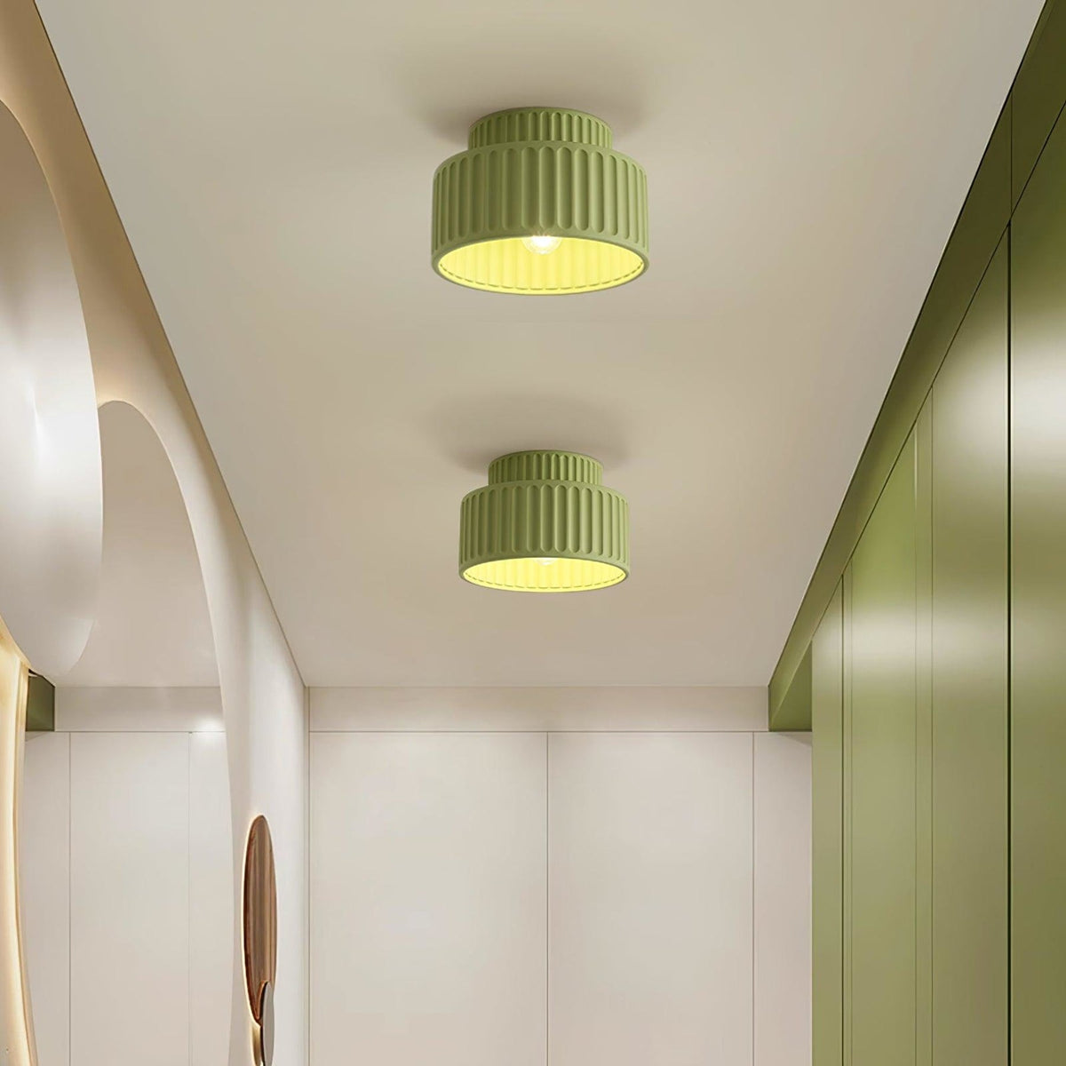 Modern Semi-Flush Ceiling Light for Living Room and Bedroom