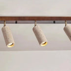 Modern Stone Linear Ceiling Light With Warm White Glow