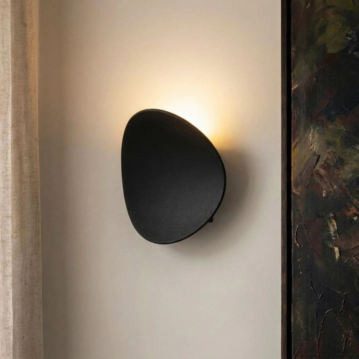 Modern Aluminum Round Wall Sconce for Living Room