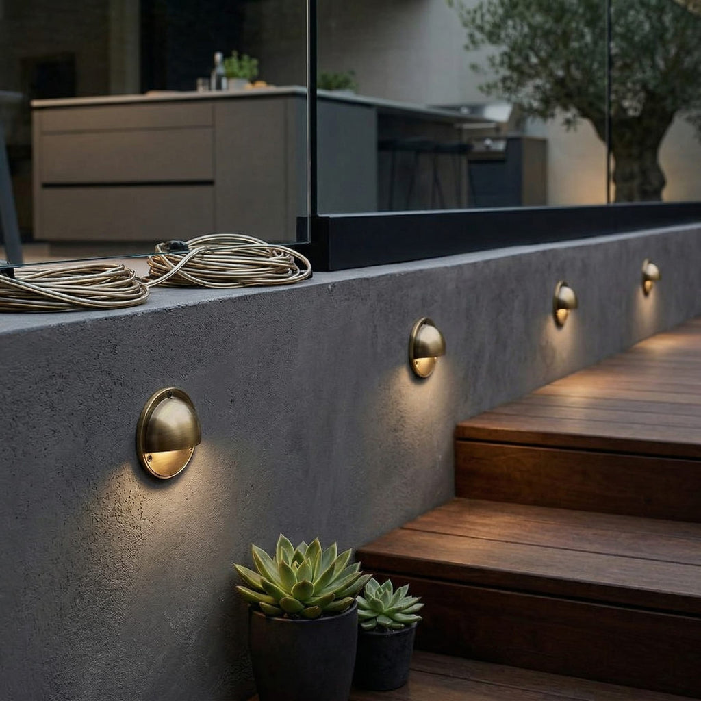 Modern Copper Wall Sconce With Dimmable Tri-Color Glow