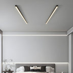 Minimalist Linear Metal Ceiling Light for Living Room
