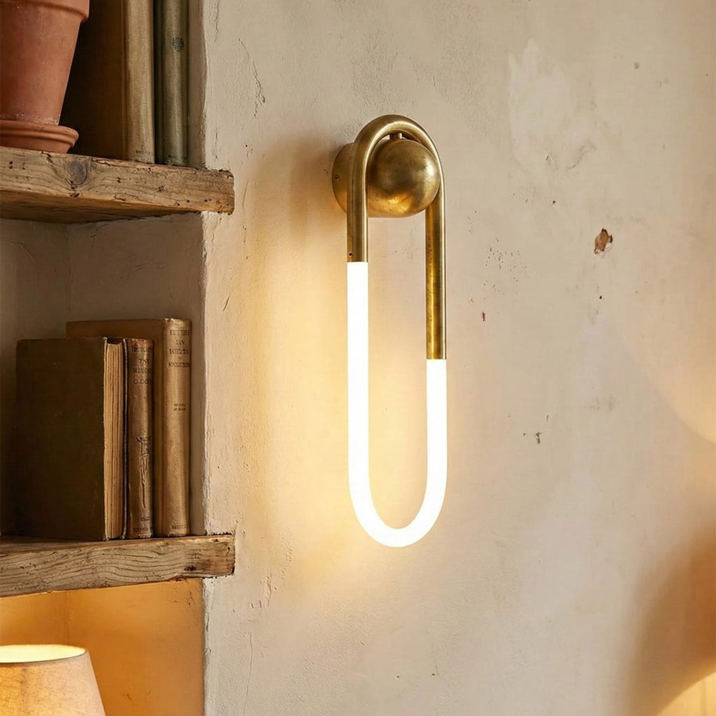 Minimalist Metal Wall Sconce for Living Room and Bedroom