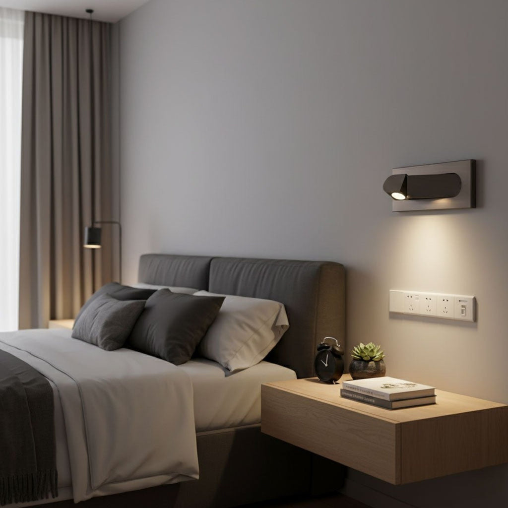 Modern Aluminum Wall Sconce for Bedroom and Living Room