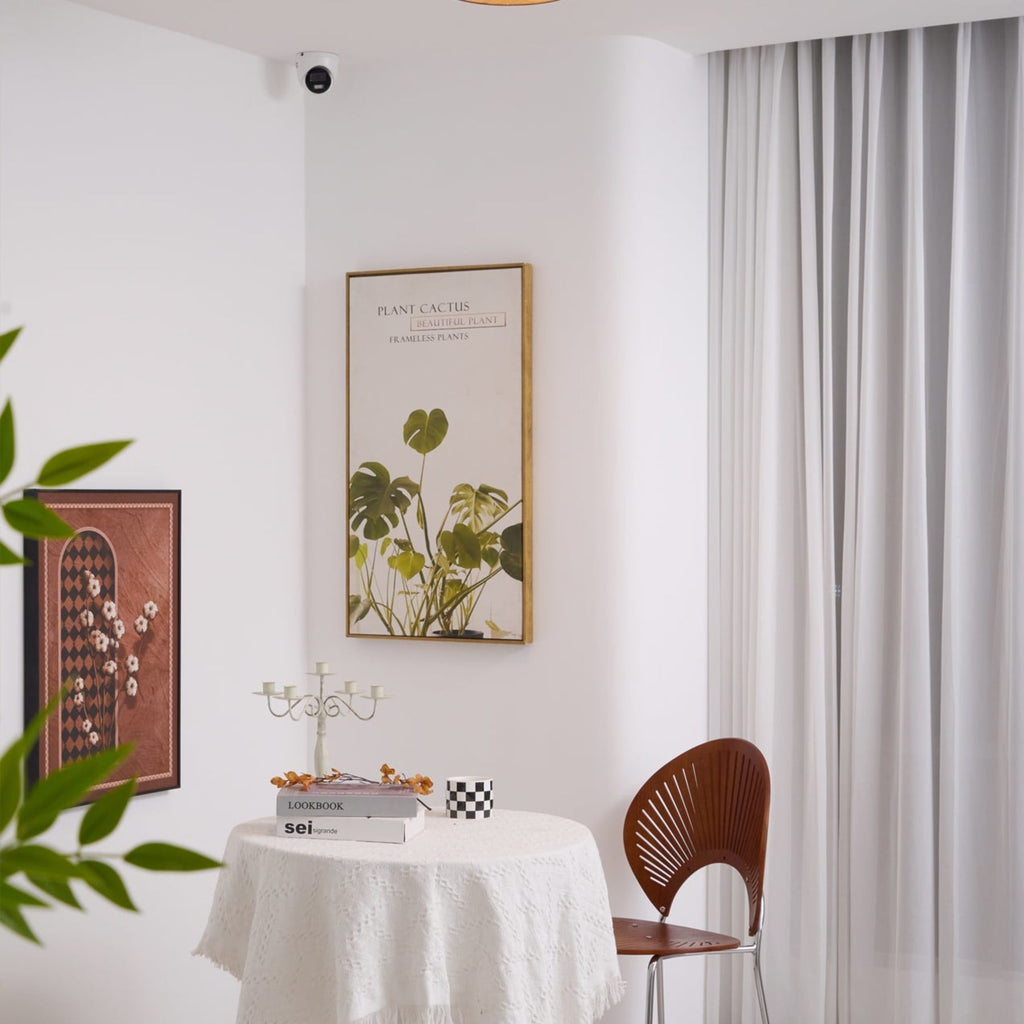Scandinavian Wood Flush Mount Ceiling Light for Living Room
