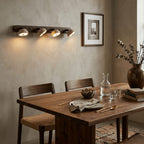 Modern Travertine Wall Sconce With Warm LED Glow for Living Room