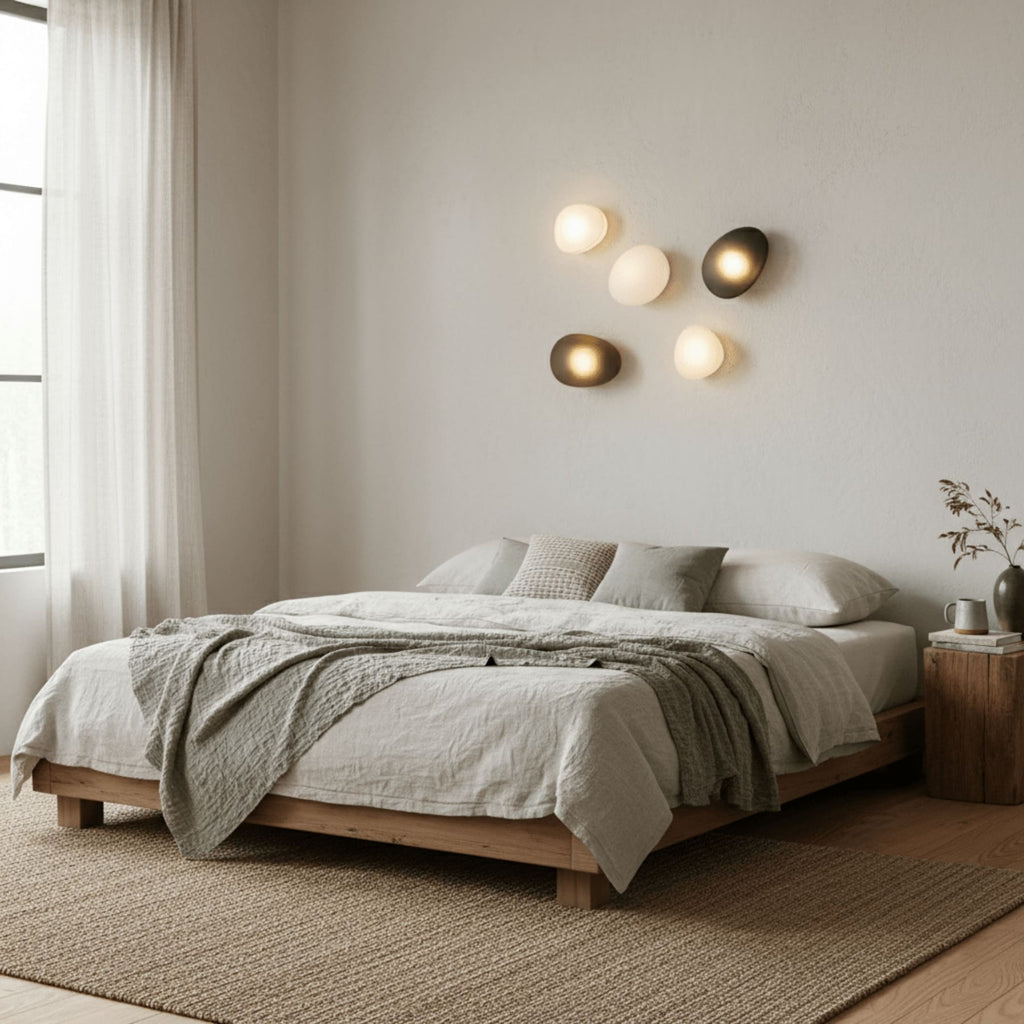 Modern Glass Wall Sconce With Warm Glass Shades