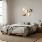 Modern Glass Wall Sconce With Warm Glass Shades
