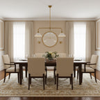 Modern Brass Pendant Light With Ceramic Shades for Dining Room