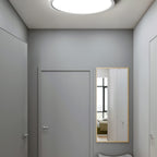 Minimalist Iron Flush Mount Ceiling Light With Slim Low-Profile Design