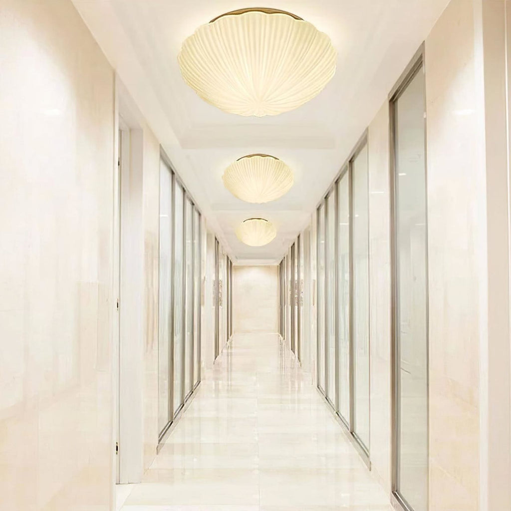 Modern Glass Flush Mount Ceiling Light