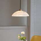 Modern Marble and Copper Pendant Light for Dining Room