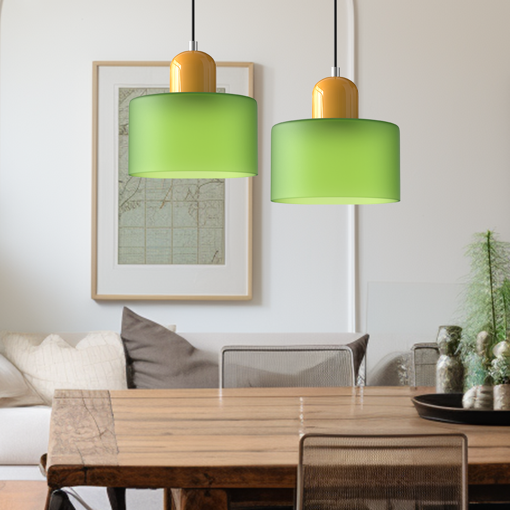 Bauhaus Glass E26 Pendant Light for Kitchen