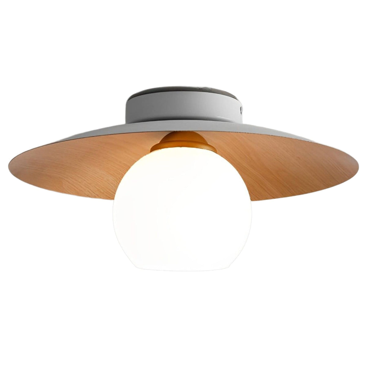 Modern Iron Semi-Flush Mount Ceiling Light for Living Room